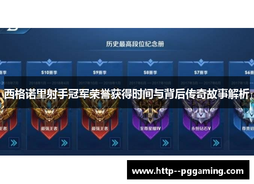 西格诺里射手冠军荣誉获得时间与背后传奇故事解析