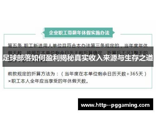 足球部落如何盈利揭秘真实收入来源与生存之道